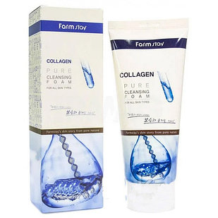 Farm Stay Collagen Pure Cleasing Foam(Пенка для умывания с коллагеном)