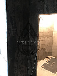 Финская сауна во время проведения работ.