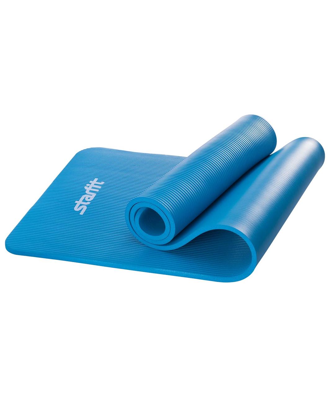 Коврик для йоги FM-301, NBR, 183x58x1,2 см, синий Starfit