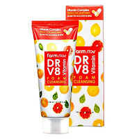 Farm Stay DR.V8 Vitamin Foam Cleansing - Пенка для умывания с комплексом витаминов