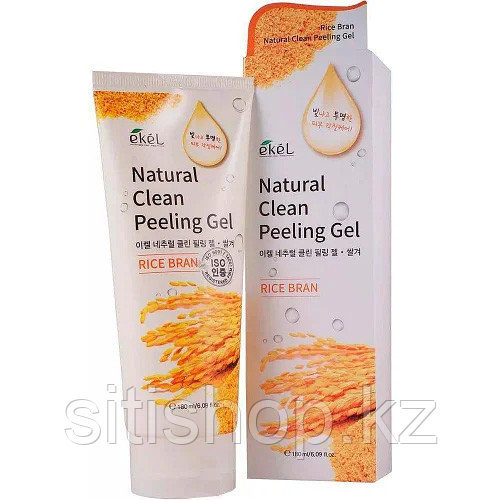 Ekel Natural Clean Rice Bran Peeling Gel - Пилинг - скатка с экстрактом коричневого риса