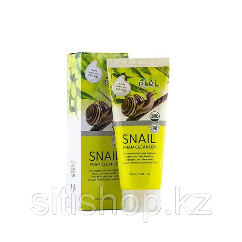 Ekel Snail Foam Cleanser 100 мл - Пенка для умывания с муцином улитки