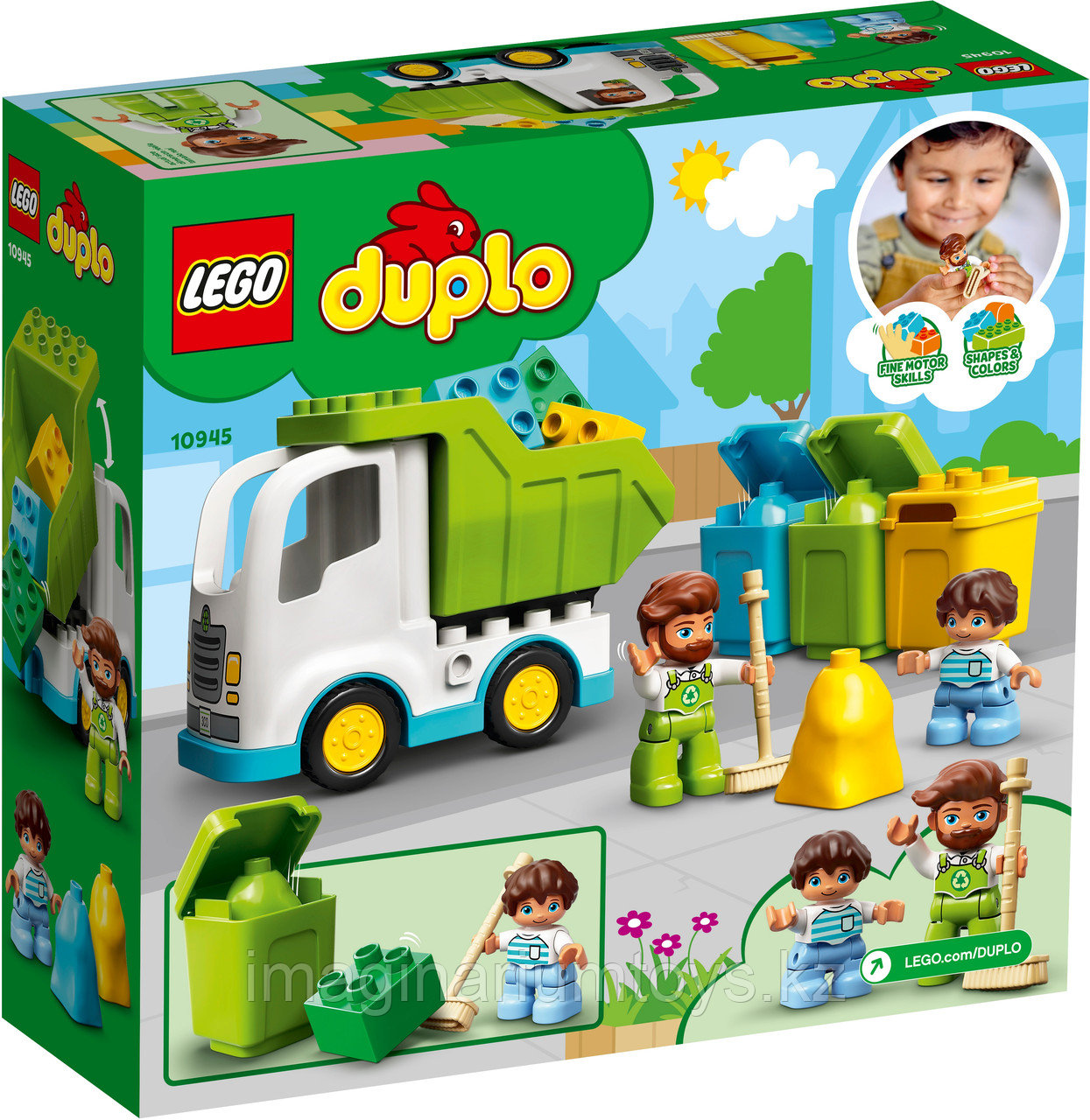 LEGO Duplo Конструктор Мусоровоз и контейнеры для раздельного сбора мусора