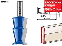 ЗУБР 32 x 57 мм, хвостовик 12 мм, фреза кромочная фигурная №10 28721-32 Профессионал
