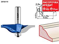 ЗУБР D=70 мм, рабочая длина-16 мм, радиус-15,8 мм, хв.-12 мм, d-12,7 мм, фреза фигирейная №1, 28760-70