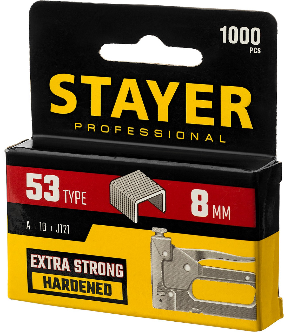 STAYER скобы тип 53 (A / 10 / JT21), 8 мм, 1000 шт., закаленные, особотвердые, скобы для степлера тонкие - фото 5 - id-p91050714