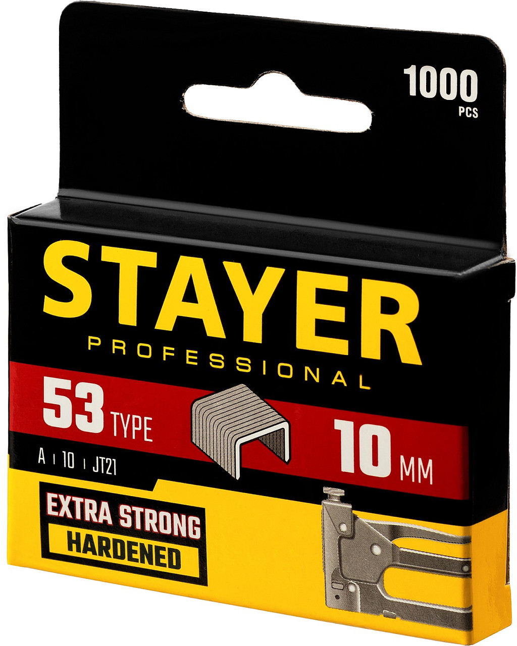 STAYER скобы тип 53 (A / 10 / JT21), 10 мм, 1000 шт., закаленные, особотвердые, скобы для степлера тонкие - фото 5 - id-p91050715