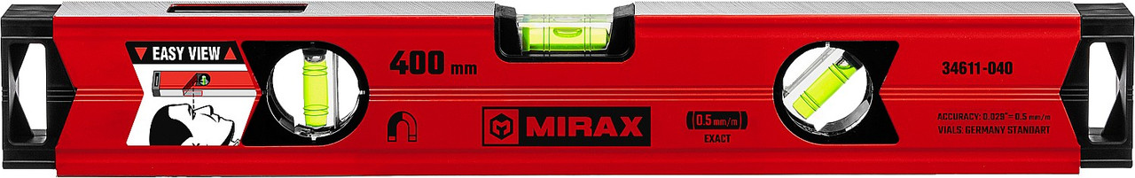 MIRAX 400 мм, магнитный строительный уровень 34611-040 - фото 2 - id-p91050761