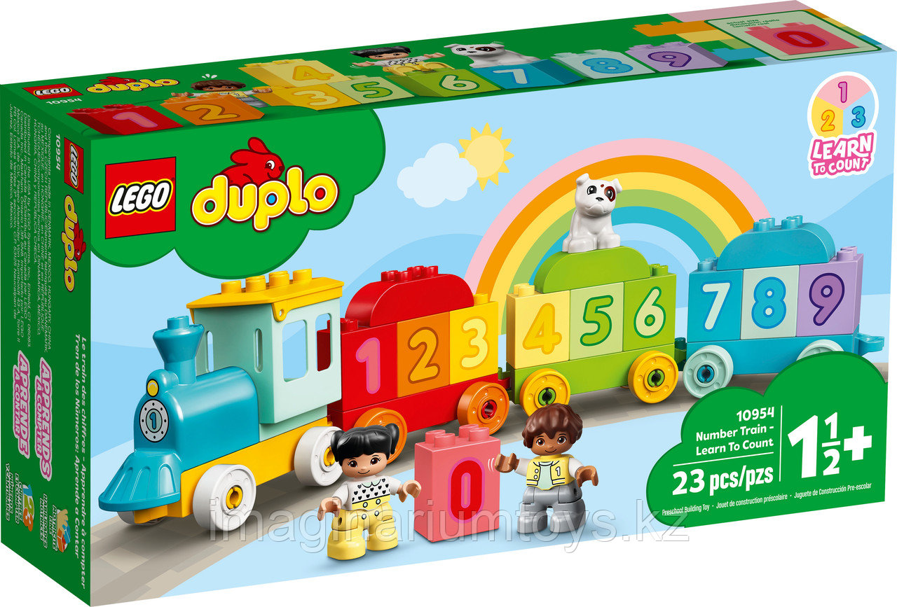 Конструктор LEGO Duplo «Поезд с цифрами — учимся считать»