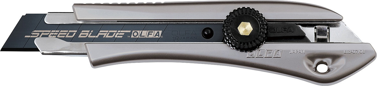 OLFA 18 мм, сегментированное лезвие, винтовой фиксатор, нож OL-LTD-L-LFB - фото 2 - id-p91051033
