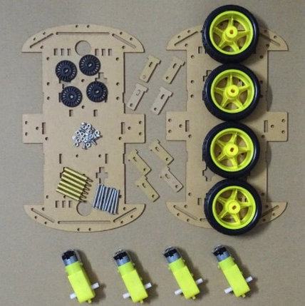 Умный робот автомобильный комплект с UnO R3/Ультразвуковой датчик/Удаленный развивающий игрушечный автомобиль, фото 2