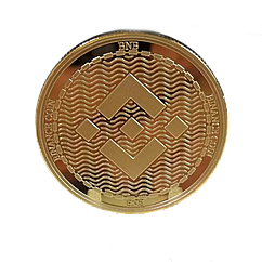 Сувенирная монета Binance coin (BNB), толщина 3 мм