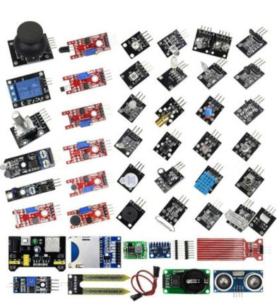 Набор датчиков для Arduino, Raspberry pi Sensor 45 в 1, набор для начинающих, для роботов, 45 сенсоров, фото 2