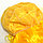 Парик искусственный с челкой длинный с легкими локонами 60 см неоново желтый, фото 5