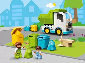 LEGO DUPLO 10945 Мусоровоз и контейнеры для раздельного сбора мусора, конструктор ЛЕГО