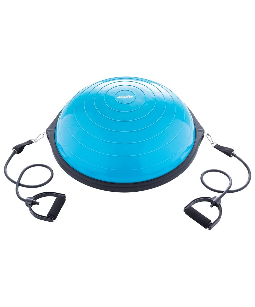 Полусфера "BOSU" GB-502 PRO с эспандерами, с насосом, синий Starfit