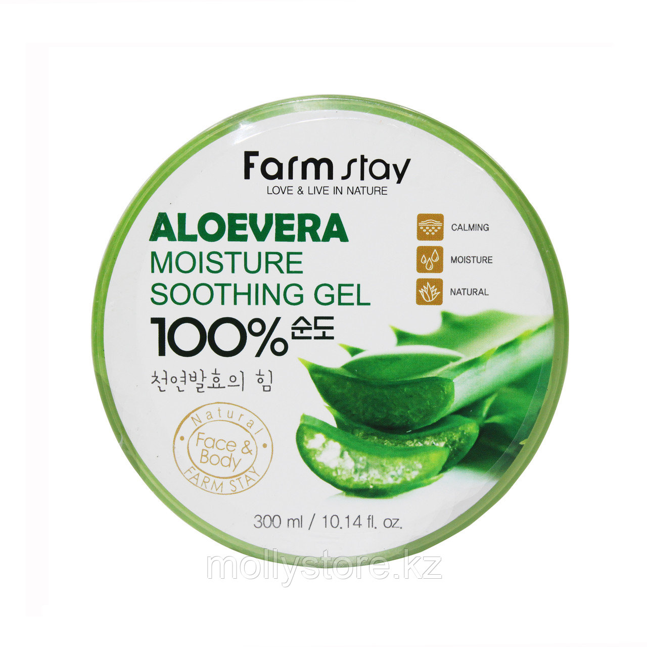 Многофункциональный смягчающий гель с экстрактом алое вера FarmStay Moisture Soothing Gel AloeVera