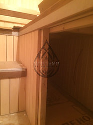 Финская сауна во время проведения работ.