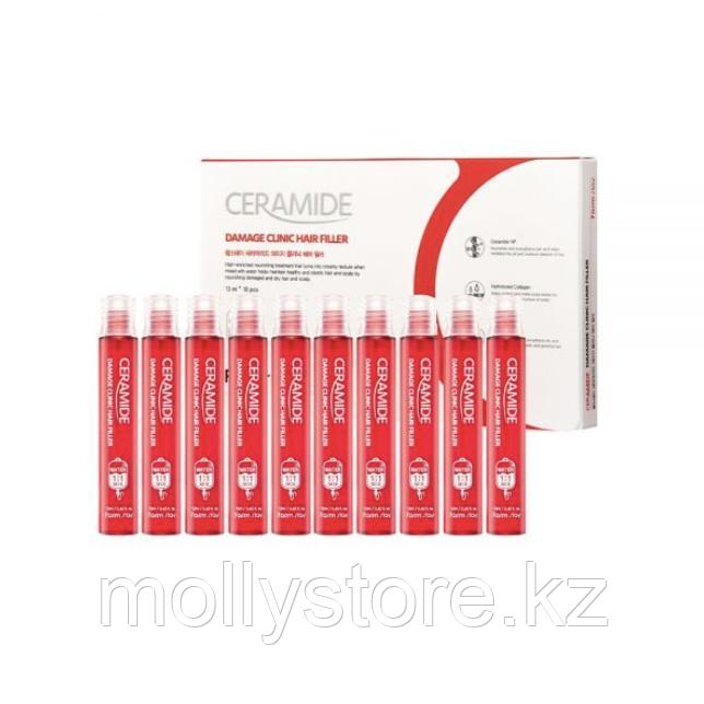Восстанавливающие филлеры с керамидами 13ml FarmStay Ceramide Damage Clinic Hair Filler