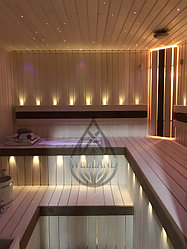 Финская сауна после завершения работ.