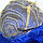 Парик искусственный с челкой длинный с легкими локонами 60 см неоново синий, фото 5