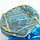 Парик искусственный с челкой длинный с легкими локонами 60 см неоново голубой, фото 5
