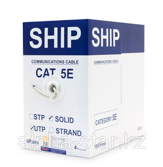 Кабель сетевой SHIP D135-P Cat.5e UTP 30В PVC 305м в бухте