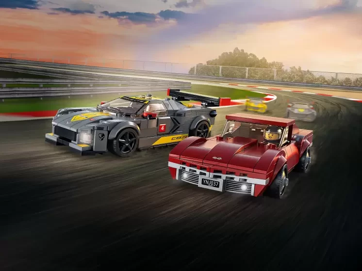 LEGO Speed Champions 76903  Chevrolet Corvette C8.R Race Car and 1968 Chevrolet Corvette, конструктор ЛЕГО
