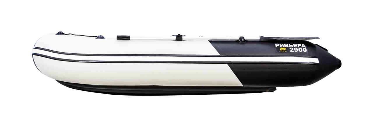 Лодка Ривьера Компакт 2900 НДНД Комби светло-серый/черный - фото 2 - id-p91069684