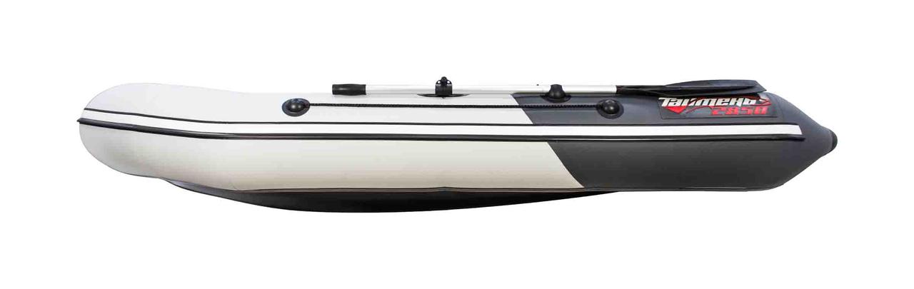 Лодка Таймень NX 2850 слань-книжка киль светло-серый/графит - фото 2 - id-p91069720