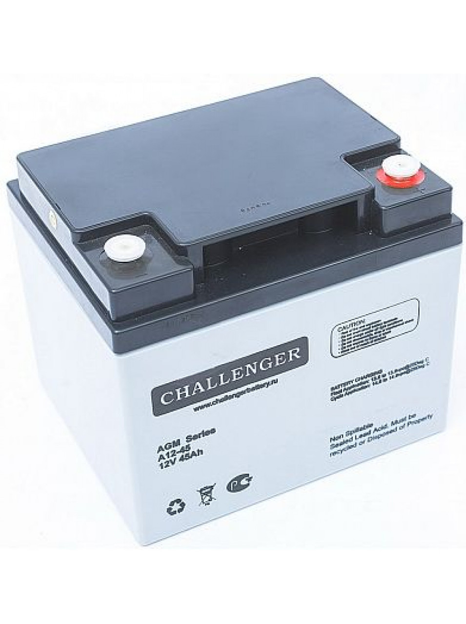 Аккумулятор Challenger A12-45 (12В, 45Ач) - фото 1 - id-p91069855