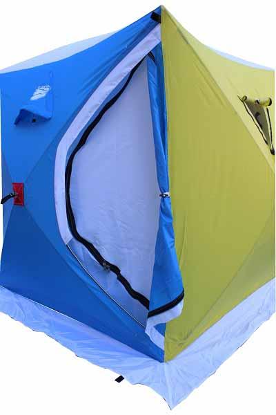 Палатка Куб "CONDOR" зимняя, двухслойная, размер 1,65 х 1,65 х 1,85, двухцветная, вес 12 кг.JX-0126 - фото 3 - id-p91070589