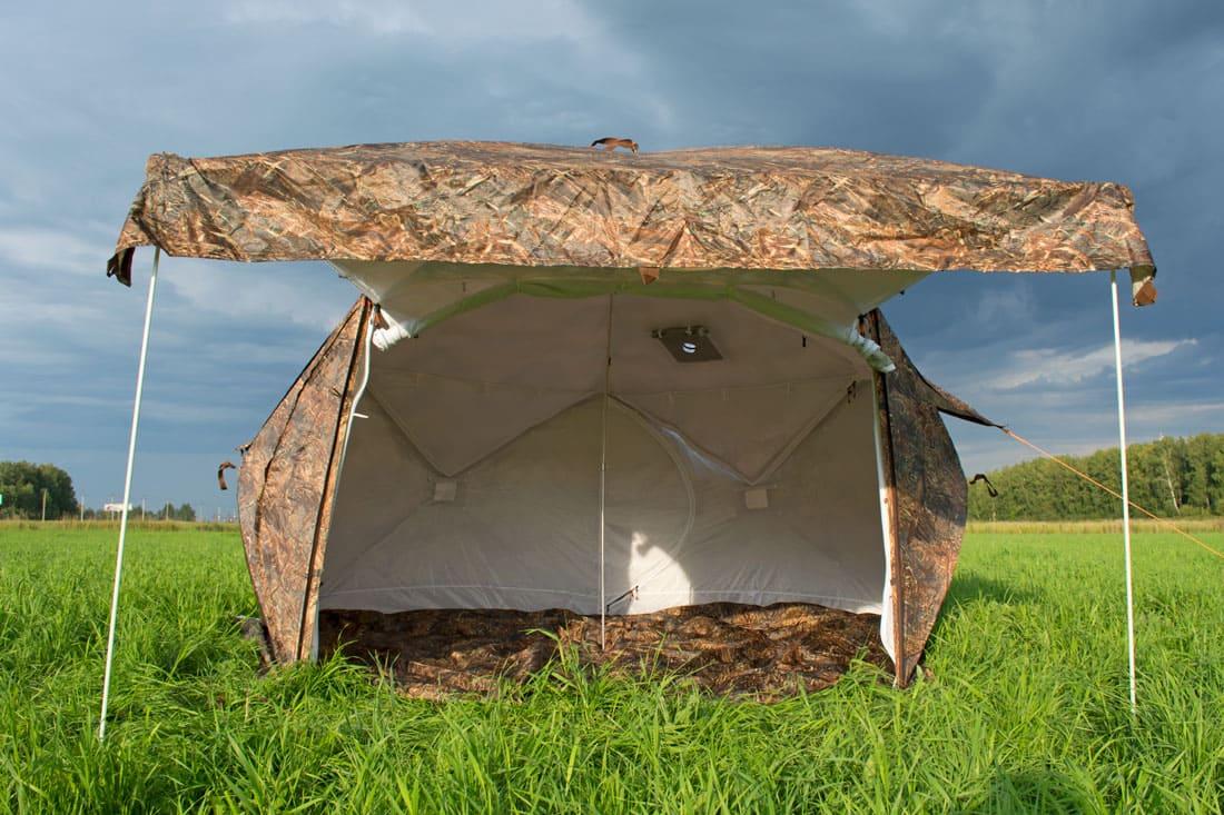 Палатка всесезонная Берег КУБ Пентагон двухслойная, непромокаемый пол из ПВХ, площадь 8,33 м² - фото 9 - id-p91070557