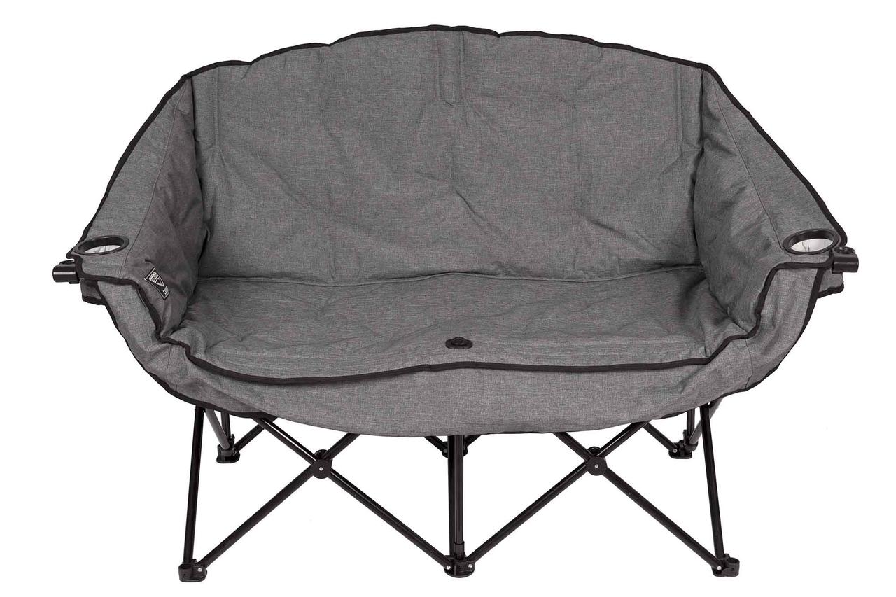 Кресло складное кемпинговое двухместное"KYODA", р.50*34*98 см, цвет серый код. APL-XLB224C - фото 1 - id-p91070508