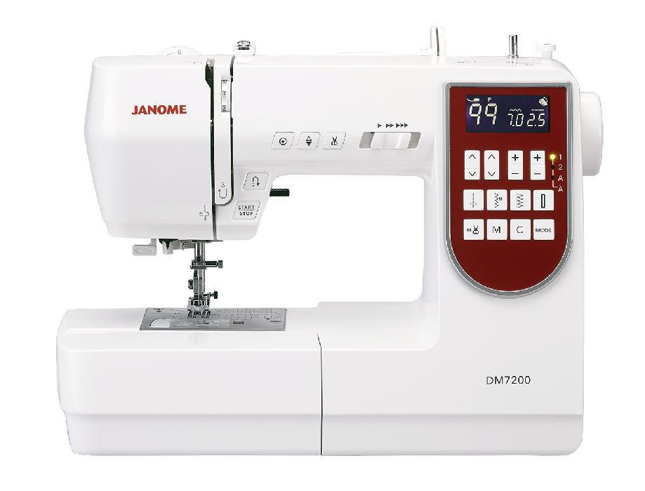 Компьютерная швейная машина Janome DM-7200 в комплекте с приставным столиком - фото 1 - id-p91071073