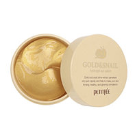 Gold Snail Eye Patch Wrinkle Free - Гидрогелевые патчи для глаз с муцином улитки против морщин 60 шт