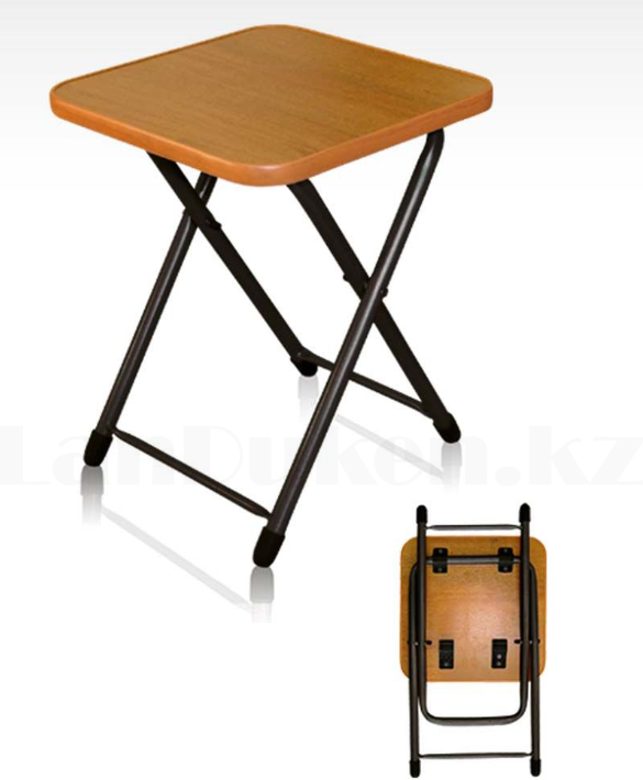 Табурет складной металлический с деревянным сиденьем Nika 5052 по ...