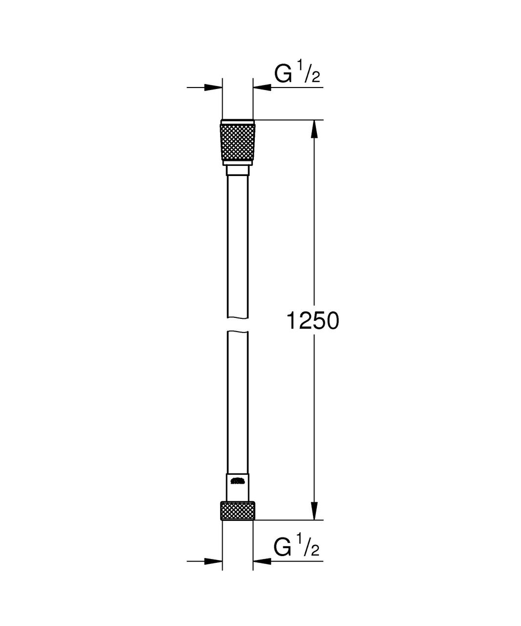 Душевой шланг Grohe Silverflex Longlife 1250, хром 26335000 - фото 2 - id-p91071198