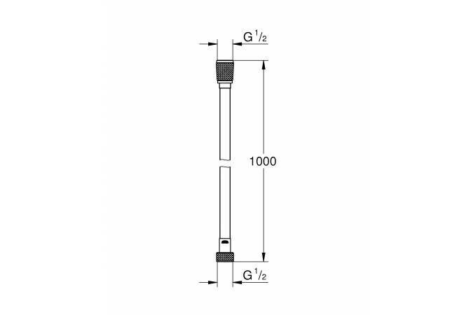 Душевой шланг Grohe Silverflex Longlife 1000 мм, хром (26334000) - фото 2 - id-p91071255