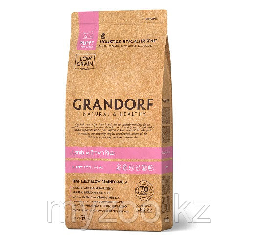 Grandorf Ягненок&Рис Щенки, 3 кг