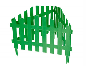 Забор декоративный "Барокко", 28 х 300 см, зеленый