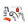 FUBAG Набор пневмоинструмента 5 предметов (краскораспылитель с нижним бачком), фото 2
