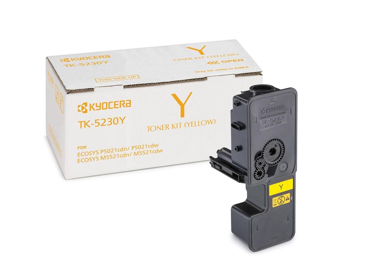 Kyocera 1T02R9ANL0 Тонер-картридж TK-5230Y, Yellow, для P5021cdn/cdw, M5521cdn/cdw
