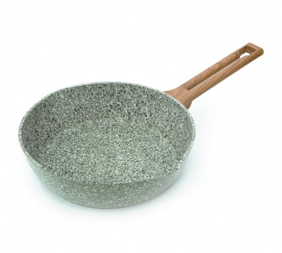 4489 FISSMAN Глубокая сковорода AZURE STONE 24x6,5 см (алюминий с антипригарным покрытием)