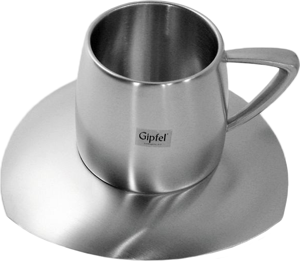 8525 GIPFEL Чашка с блюдцем 0,15 л "BARETTI" (термо)