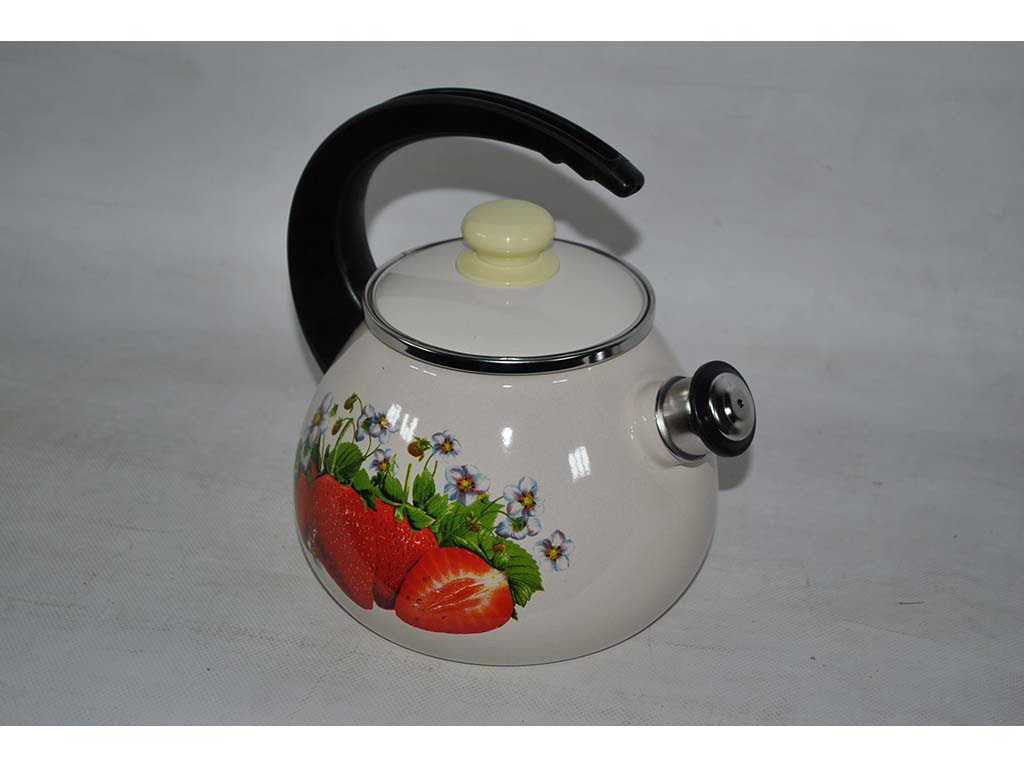 Чайник с крышкой "Клубника" 2,5л В2711/2клуб