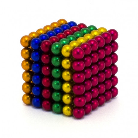 Магнитный конструктор Неокуб, 5мм, 216 шт, color