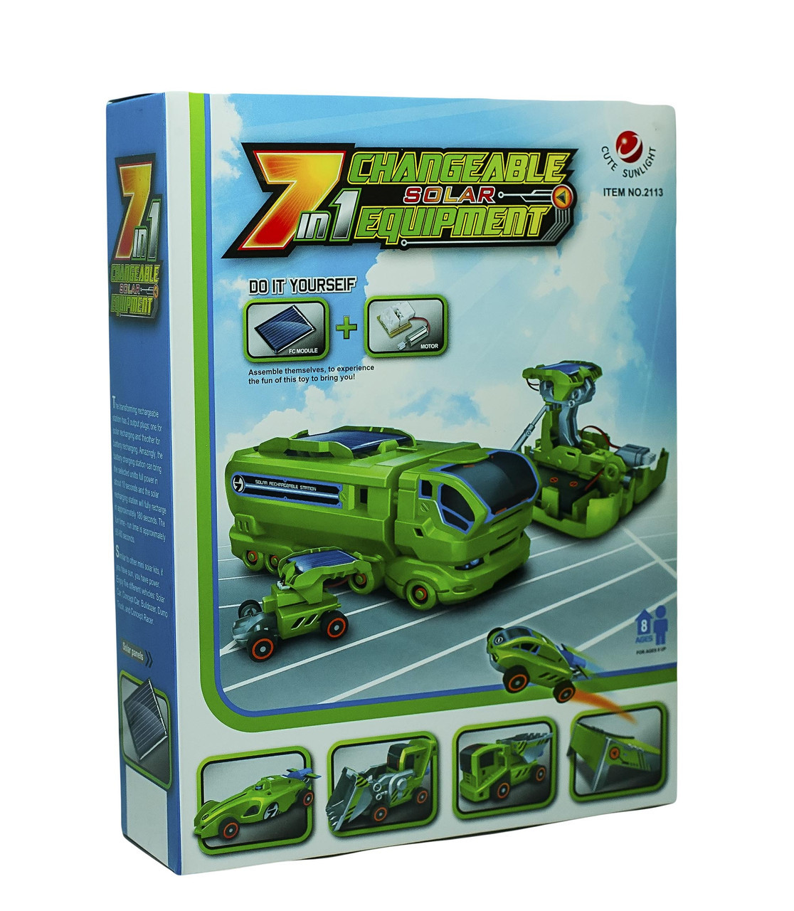 Набор машинок "7 в 1 Changeable Solar Equipment"