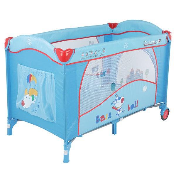 Спально-игровой манеж-кровать с пеленатором и дугой Quatro Lulu 2