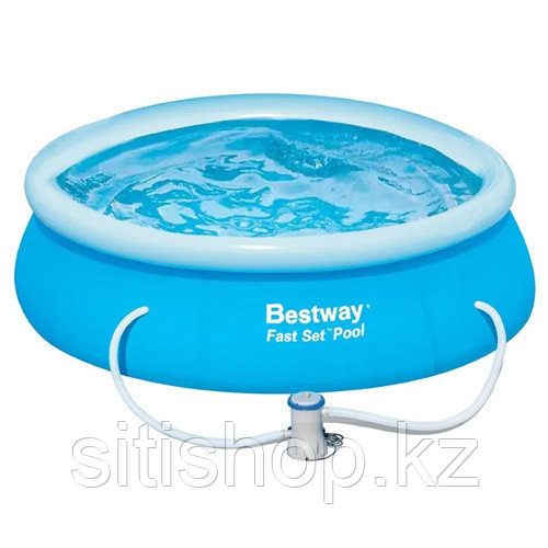 Бассейн надувной Fast Set 305*76 см + фильтр-насос 1249 л/ч (I) Bestway